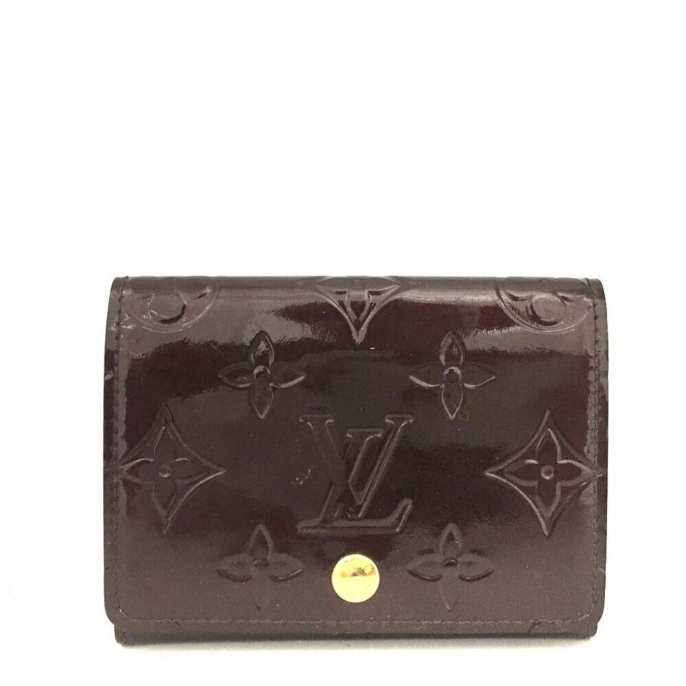 554123A V Louis Vuitton Card Case Vernis Enveloppe Cartes De Visite Monogram